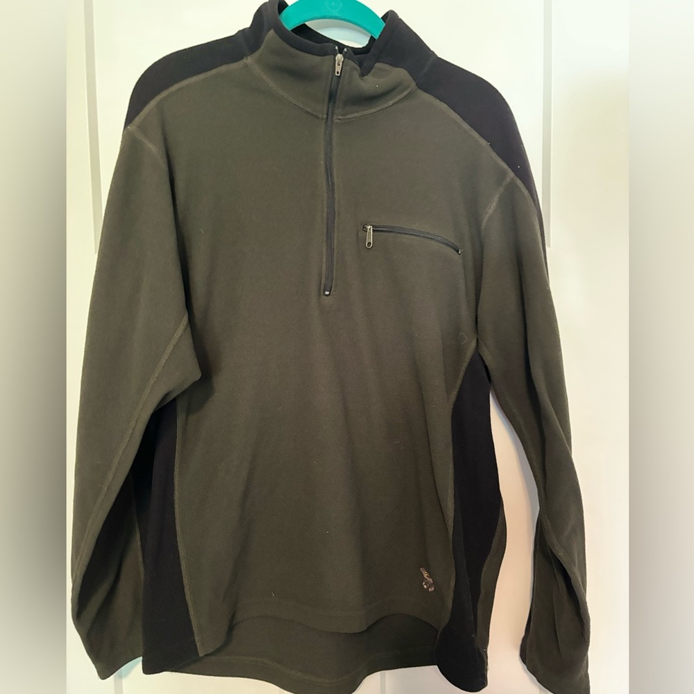 Mountain Hard Wear Men's 1/2 Zip Fleece, Nlack size L